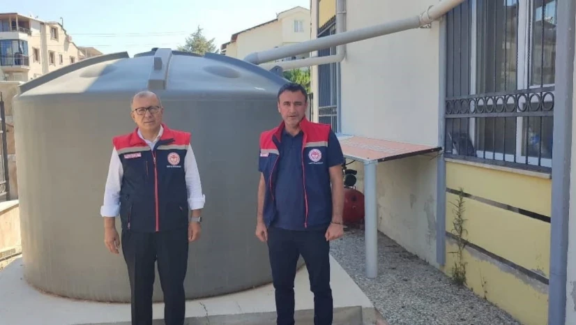 Didim'de yağmur suyu hasadı sistemiyle 20 ton su tasarrufu sağlandı