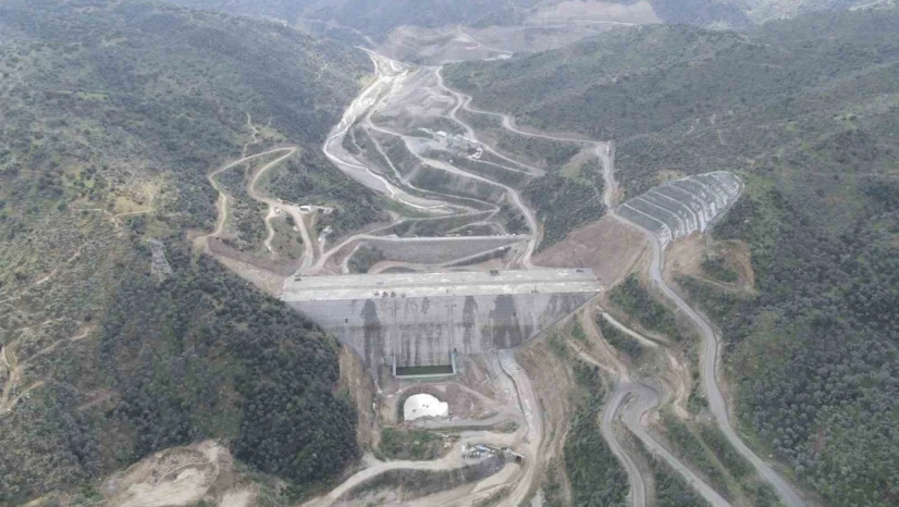 Söke Sarıçay Barajı'nda çalışmalar sürüyor