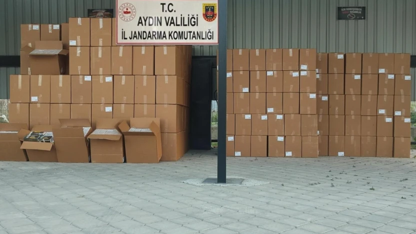 Aydın'da 4,5 milyon değerinde makaron ele geçirildi