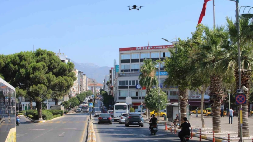 Aydın'da drone destekli asayiş ve trafik denetimi yapıldı