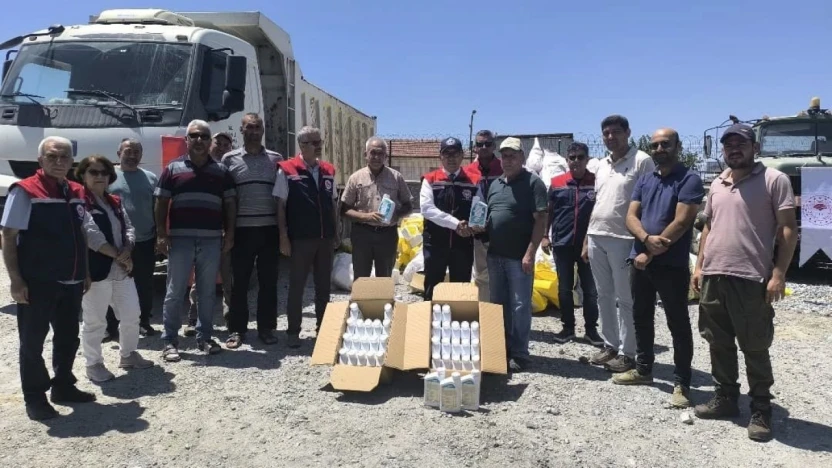Aydın'da toplanan zirai kimyasal atıklar geleceğe nefes oluyor