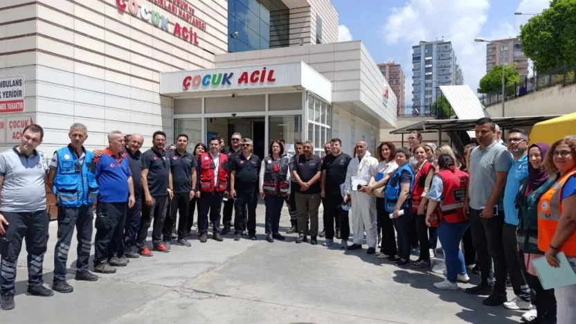 Aydın'daki Kadın Doğum ve Çocuk Hastalıkları Hastanesi'nde tatbikat gerçekleştirildi
