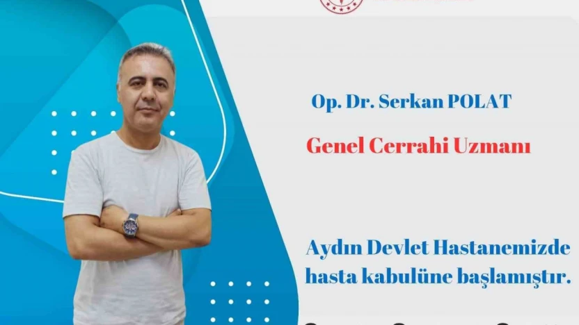 Aydın Devlet Hastanesi'nde yeni Genel Cerrah Polat göreve başladı