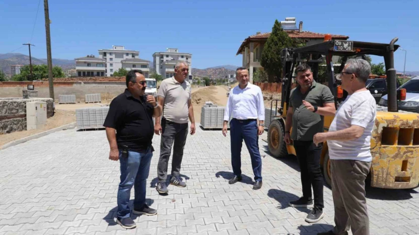 Başkan Tetik, ekiplerin çalışmasını yerinde inceledi