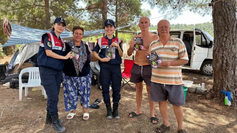 Didim'de vatandaşlar orman yangını riskine karşı bilgilendirildi