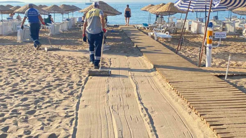 Didim sahillerinde temizlik çalışmaları aralıksız sürüyor