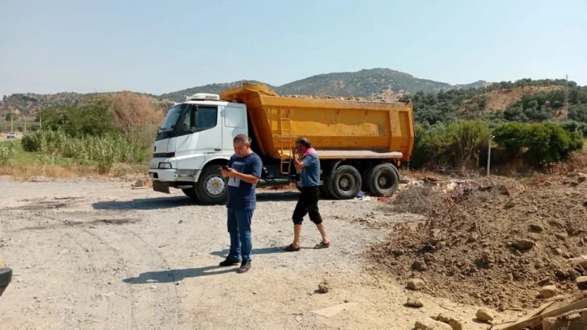 Germencik'te moloz mesaisi