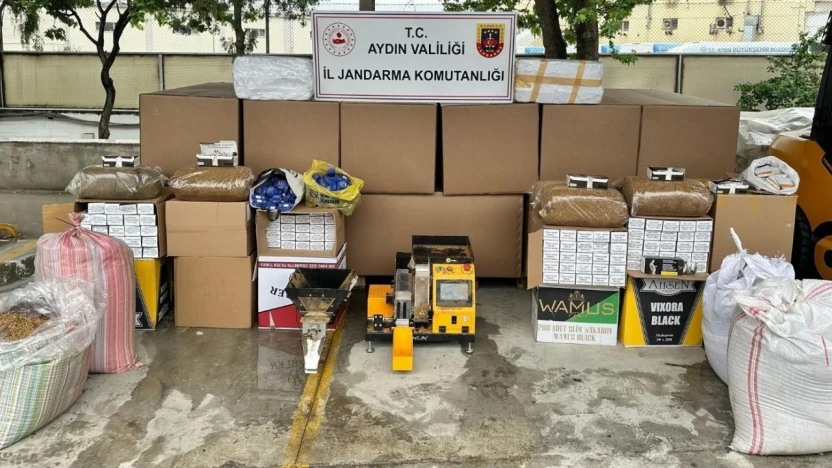 Jandarma ekipleri 685 bin makaron ele geçirildi