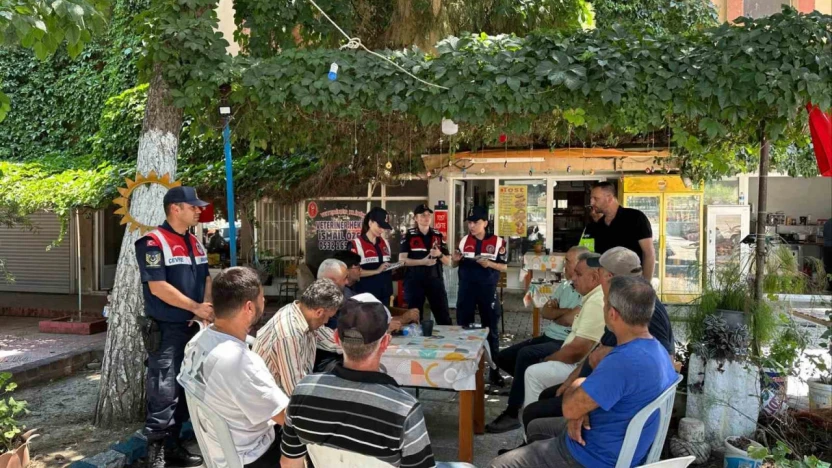 Jandarmadan Koçarlı'da vatandaşlara bilgilendirme