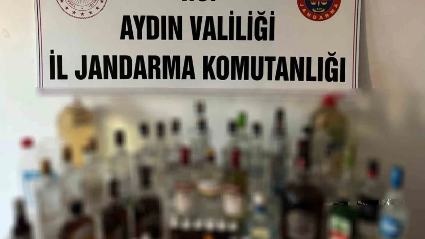 Jandarmadan sahte alkol baskını