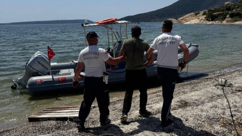 Jandarmayı görünce kaçmaya çalışan şüpheli yakalandı