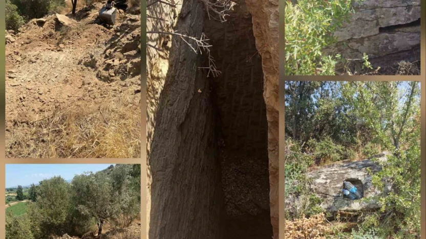 Kaçak kazı yaparken suçüstü yakalandılar