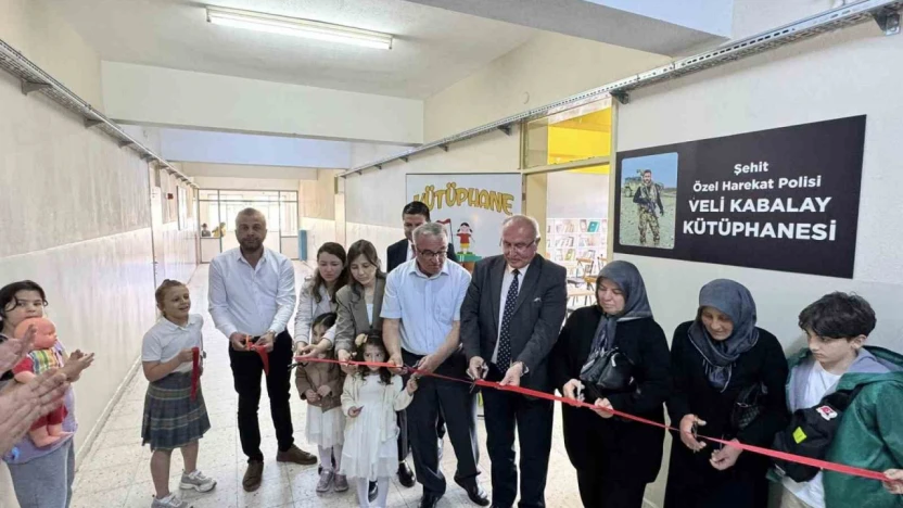 Karacasu'da Şehit Veli Kabalay Kütüphanesi açıldı