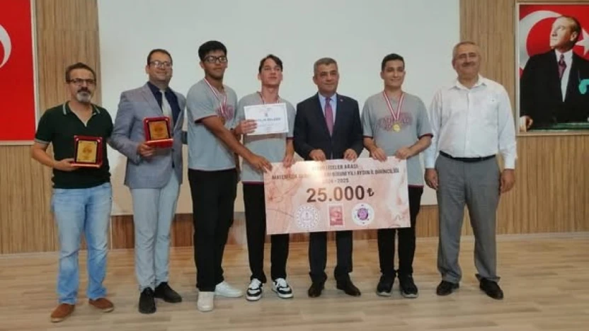 Kuşadalı öğrenciler Matematik Olimpiyatlarında il birincisi oldu
