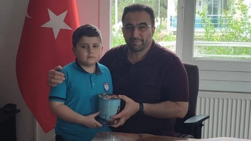 Minik yürekten büyük bağış