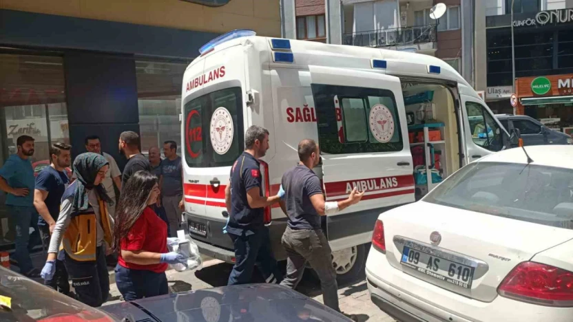 Motosiklet sürücüsünün öfkesi hastanelik etti