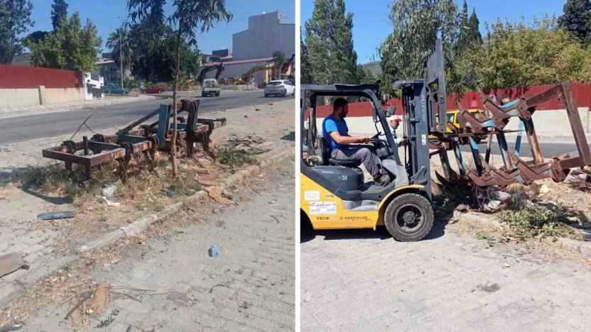 Söke Belediyesi'nden hurda araçlara müdahale