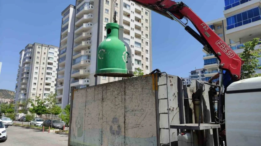 Söke'de 13 ton cam atık geri dönüşüme kazandırıldı