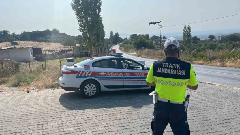 Söke'de havadan trafik denetimi