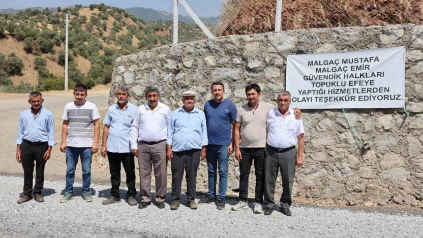 Sultanhisarlı muhtarlardan Başkan Çerçioğlu'na yol teşekkürü