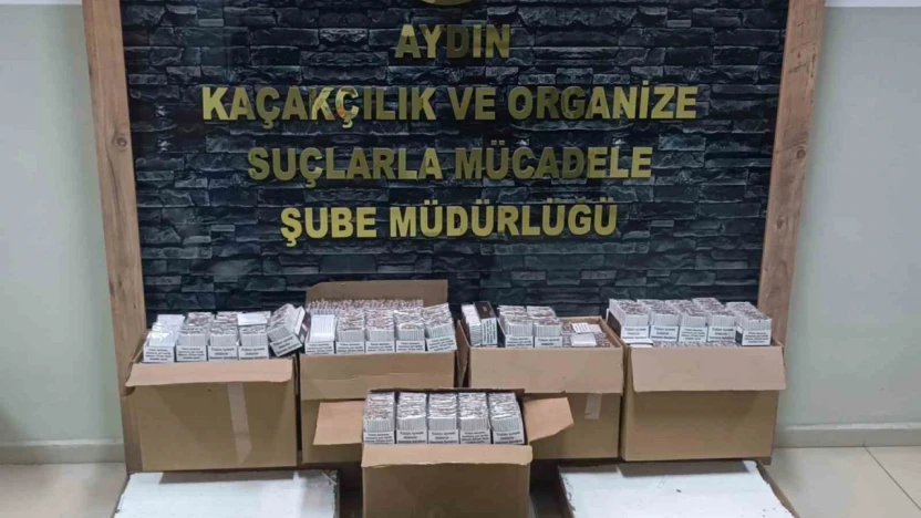 Şüphe üzerine durdurulan araçta, 77 bin adet makaron ele geçirildi