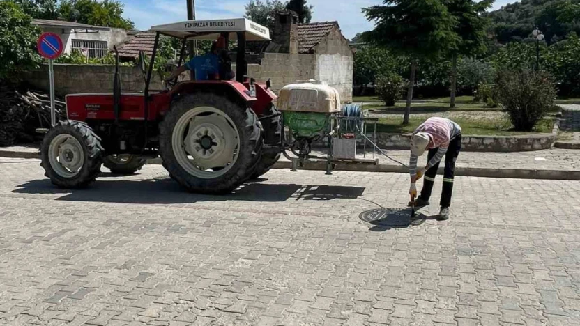 Yenipazar'da haşerelere karşı ortak mücadele