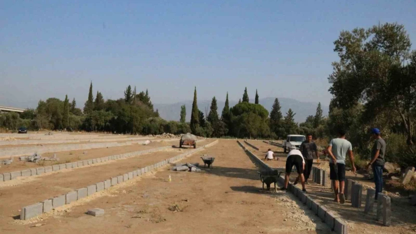 Yenipazar'da yeni mezarlık alanı için çalışmalar sürüyor